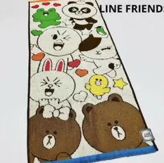 丸眞 フェイスタオル LINE FRIENDS ハッピーラインフレンズのサムネイル