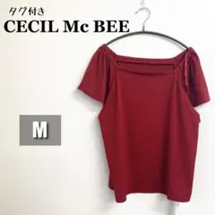 【タグ付き】CECIL Mc BEE オフショルダートップス 赤 レディース Mのサムネイル