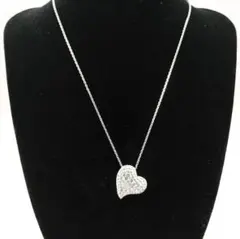 ✨美品✨Swarovski スワロフスキー ネックレス ハート パヴェ シルバー