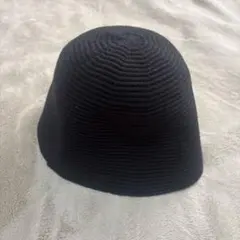 ニットバケットハット ブラック