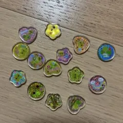 おはじき　シール　クローバー　四つ葉　平成　平成女児　平成レトロ