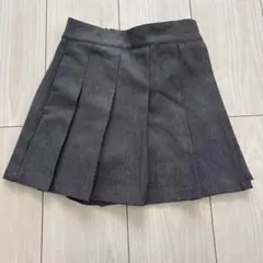 GU プリーツキュロットスカート グレーSサイズ