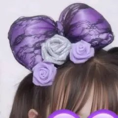 体育祭 文化祭 盛り髪セット 盛り髪 デカリボン JK 紫 - メルカリ
