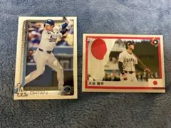 大谷翔平 2枚セット topps ドジャース 侍ジャパン