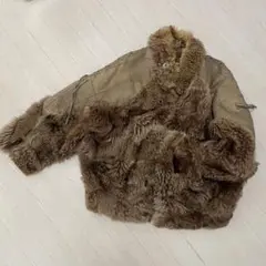 希少⭐️バーバリーブルーレーベル デニムコート ファー キルティング 