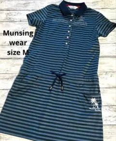 Munsingwear ゴルフモチーフ ポロワンピース Mサイズ マンシング