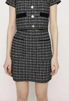 タグ付新品　SLY SUMMER TWEED KNIT ショートスカート