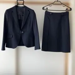 美品　AOKI LES MUSES レディーススーツ　ネイビー