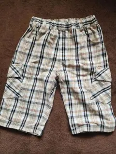 COMME CA ISM　子供用パンツ　ハーフパンツ　ベージュ　130A