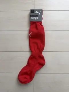 新品 PUMA プーマ サッカーソックス レッド白ライン22〜24cm タグ付きのサムネイル