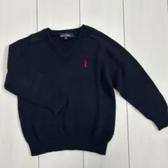 EAST BOY ネイビー Vネックセーター　110cm