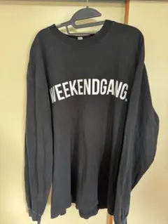 Weekend Gang ロングスリーブ トレーナー 黒