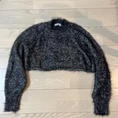 forksy. グレー系 クロップドニット