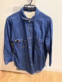 gentle sky様⭐︎ダークブルーデニムシャツ M