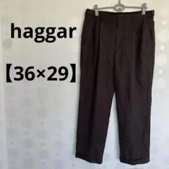 haggar 【36×29】ダークブラウン カジュアルパンツ スラックス