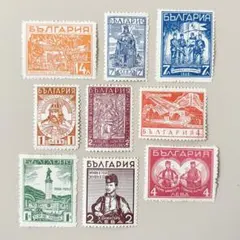 外国切手9枚（ブルガリア：1935年ハジ・ディミタルなど歴史的出来事）