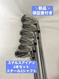 【新品】ステルスアイアンセットスチールS テーラーメイド（6〜PW・AW）のサムネイル