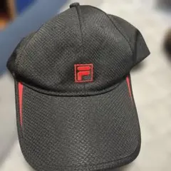 FILA キッズ キャップ ブラック レッドのサムネイル