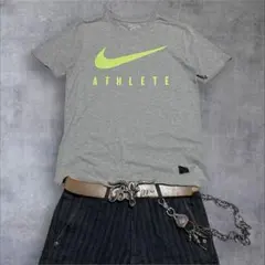 00s【nike】logo tech tee/y2k/swag/cyber◎