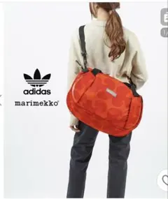 adidas マリメッコ コラボ ボストンバッグ - メルカリ