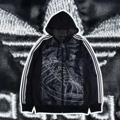 00s old adidas ジップパーカー スリーストライプ スーパースター