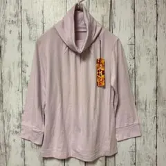 新品【HALF PAST PAST 10】ハイネックカットソー　Fサイズ　ピンク