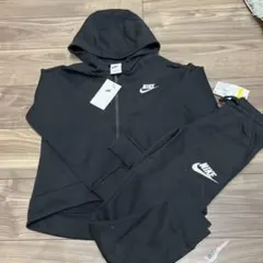 NIKEスウェット　パーカー150 (女児)ズボン140 黒上下セット