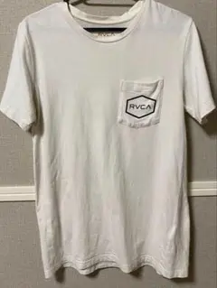 RVCA ホワイト Tシャツ ポケット付き