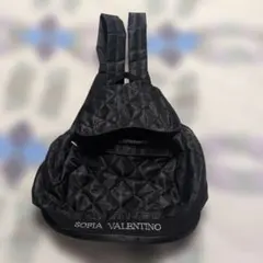 SOFIA VALENTINO キルティング リュック ブラック