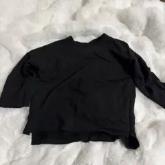 黒い長袖Tシャツ　五分・七分袖