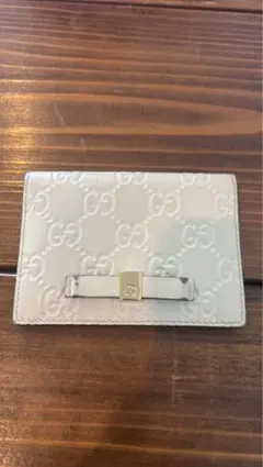 たつみんさん専用GGパターン ホワイトレザーパスケース