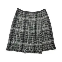 【レディース】WEEKEND MAXMARA 膝丈スカート 巻きスカート 黒 白のサムネイル