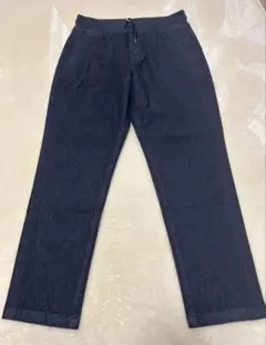 グローバルワーク　ダークブルーストレートデニムパンツ