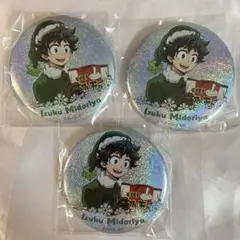 緑谷出久 缶バッジ ホログラム クリスマス