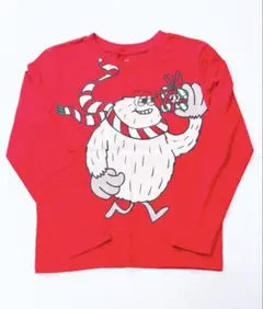 【122/128】 H&M エイチアンドエム 長袖ロンT クリスマス