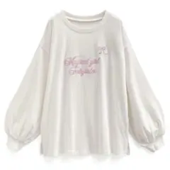 GLR グレイル　刺繍ロゴTシャツ　トップス　ホワイト　ze876