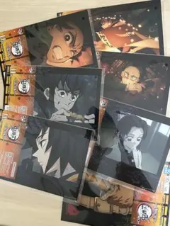 鬼滅の刃 一番くじ 上弦の参 H賞 ミニビジュアルポスター 7種　伊之助　胡蝶