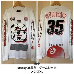 希少 レア　STUSSY 35周年　ゲームシャツ　長袖　XL ロングTシャツ