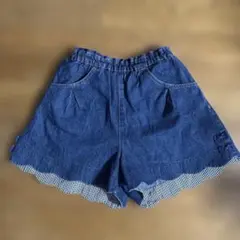 メゾピアノ　デニムショートパンツ 140