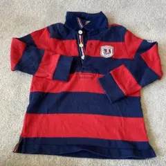 ラガーシャツ　110cm ミキハウス