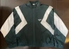 Reebok ナイロンジャケット ダークグリーン　古着　美品　ビンテージ