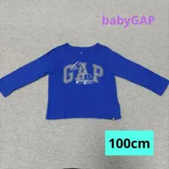 GAP 長袖カットソー ショベルカー ブルー　100cm