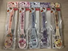 ダイソー◆サンリオ のんびりタイム レンゲスプーン コンプ　5種セットのサムネイル