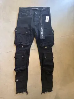 新品】 VALABASAS バラバサス スキニーフレア ブラック サイズ30