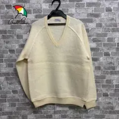 Arnold Palmer Vネックセーター クリーム　ゴルフ　冬