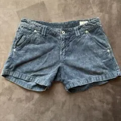 秋服コーデュロイ ショートパンツ ネイビー