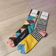 Happy Socks 多色 ソックス 2足セット