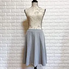 m.f.editorial【XL】フレアスカート 無地 グレー 通勤