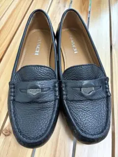 COACH ブラックレザー ローファー