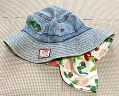 日よけ付きデニム帽子 はらぺこあおむし　サイズ50